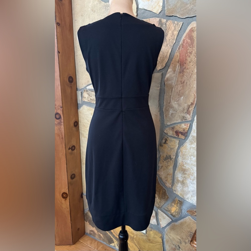 BANANA REPUBLIC Black Dress with Gold & Stone Accents (6) - Picture 5 of 17